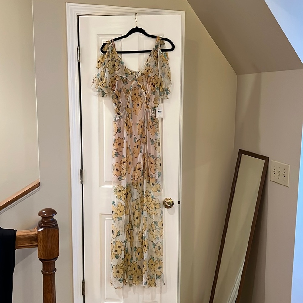 RVCA Floral Mesh Dress